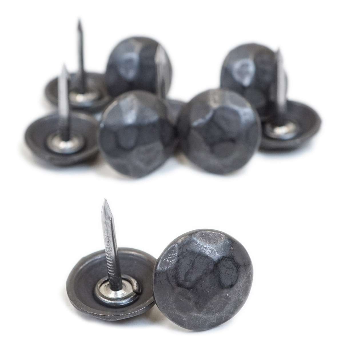TCKHB.SLC.1.jpg Upholstery Tack - 3/4" Hammered Round Black Image