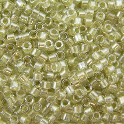 45-113903.SLC.jpg Delica Bead - Sparkling Peridot Lined Crystal DB903 Image