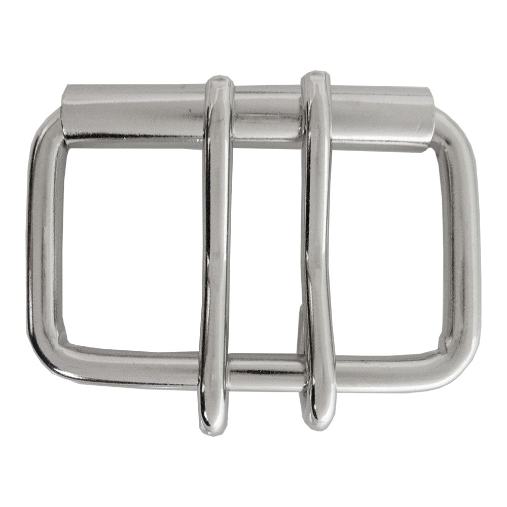 4-175003.SLC.jpg 2 ½" 2 Prong Roller Buckle - Nickel Plate Image