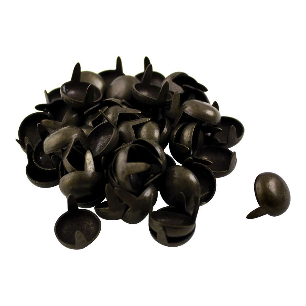 113-133026.SLC.jpg 7/16" Round Spot Antique Brass Plate 50pk Image