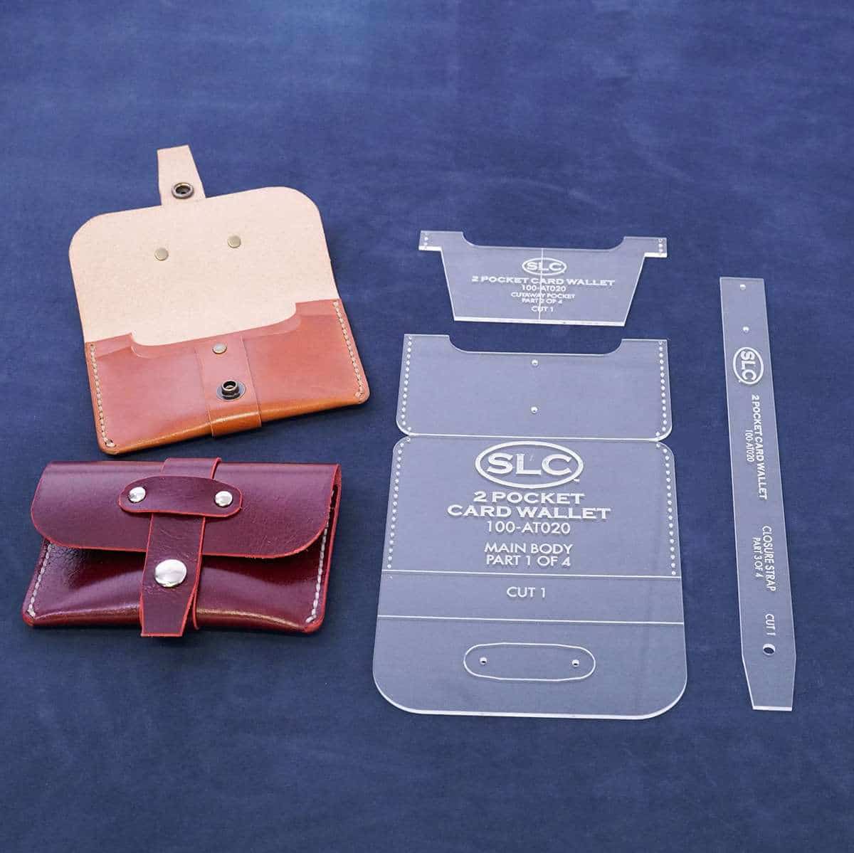 378-AT020.SLC.01.jpg Acrylic Template - 2 Slot Card Holder Image