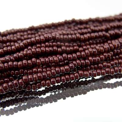 26-110178.SLC.jpg 11/0 Seed Beads - Opaque Dark Brown 20g Image