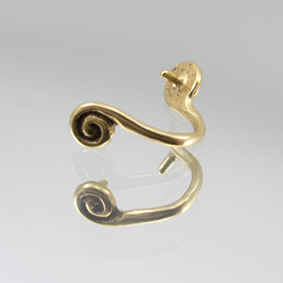 286-1236226.SLC.jpg Spiral Pinch Bail - Antique Gold Image