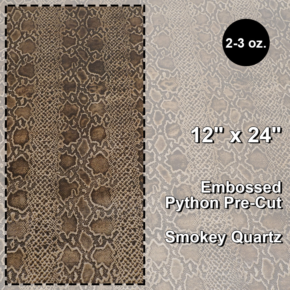 665-30522.SLC.1.jpg Pre-Cut Embossed Python Smokey Quartz - 12"x24". Image
