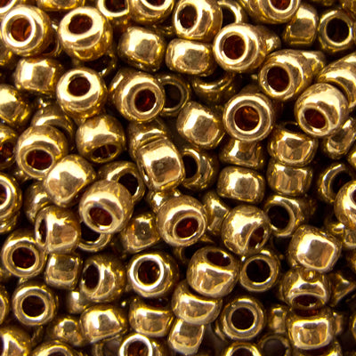 45-89457.SLC.jpg 8/0 Seed Beads - Metallic Light Bronze 22g Image