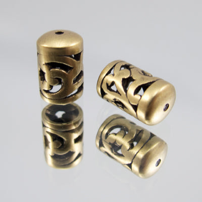 286-762926.SLC.jpg 7mm Filigree Bead Cap - Antique Gold Plate Image