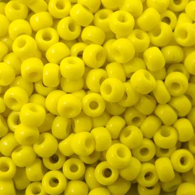 45-89404.SLC.jpg 8/0 Seed Beads - Opaque Yellow 22g Image