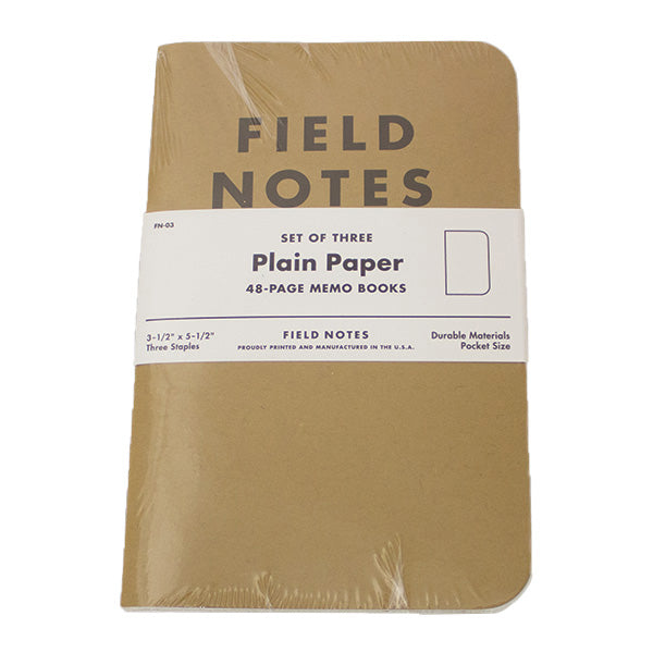 448-03.SLC.01.jpg Field Notes Memo Books - Plain 3pk Image