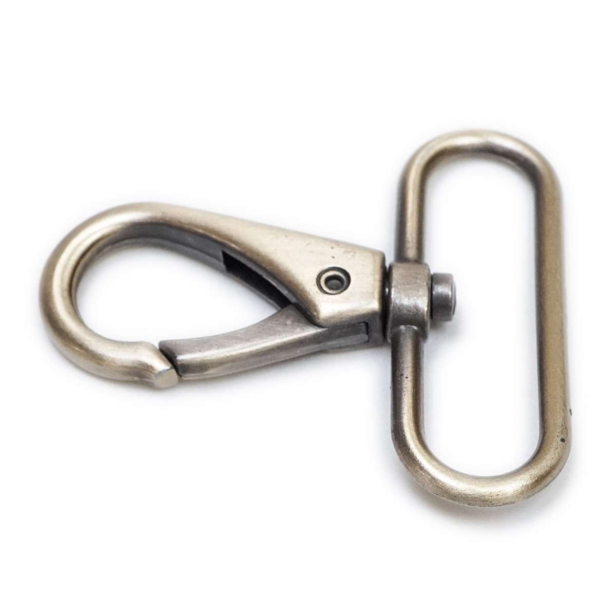 020-800835.SLC.3.jpg 1 1/2" Push Gate Swivel Snap - Antique Brass Image