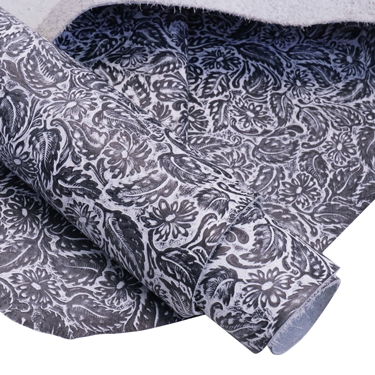 DFL.White and Black.02.jpg Daisy Floral Embossed Cow Image