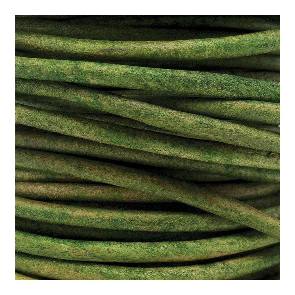 221-24081.SLC.jpg 2mm Natural Dk Green Round Lace - 1yd Image