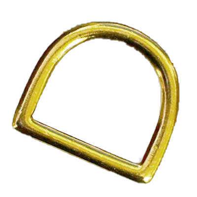 4-113111.SLC.jpg ¾" Welded D-Ring - Solid Brass Each Image