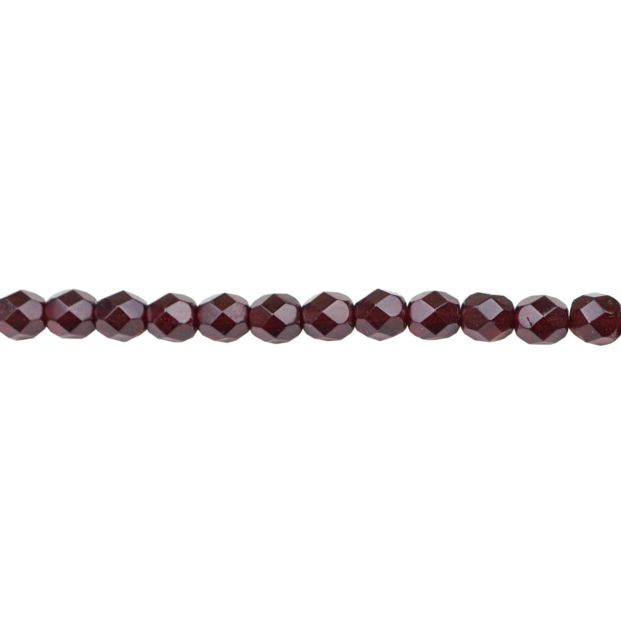 339-82.SLC.1.jpg 6mm Garnet Bead Strand - Firepolished Image