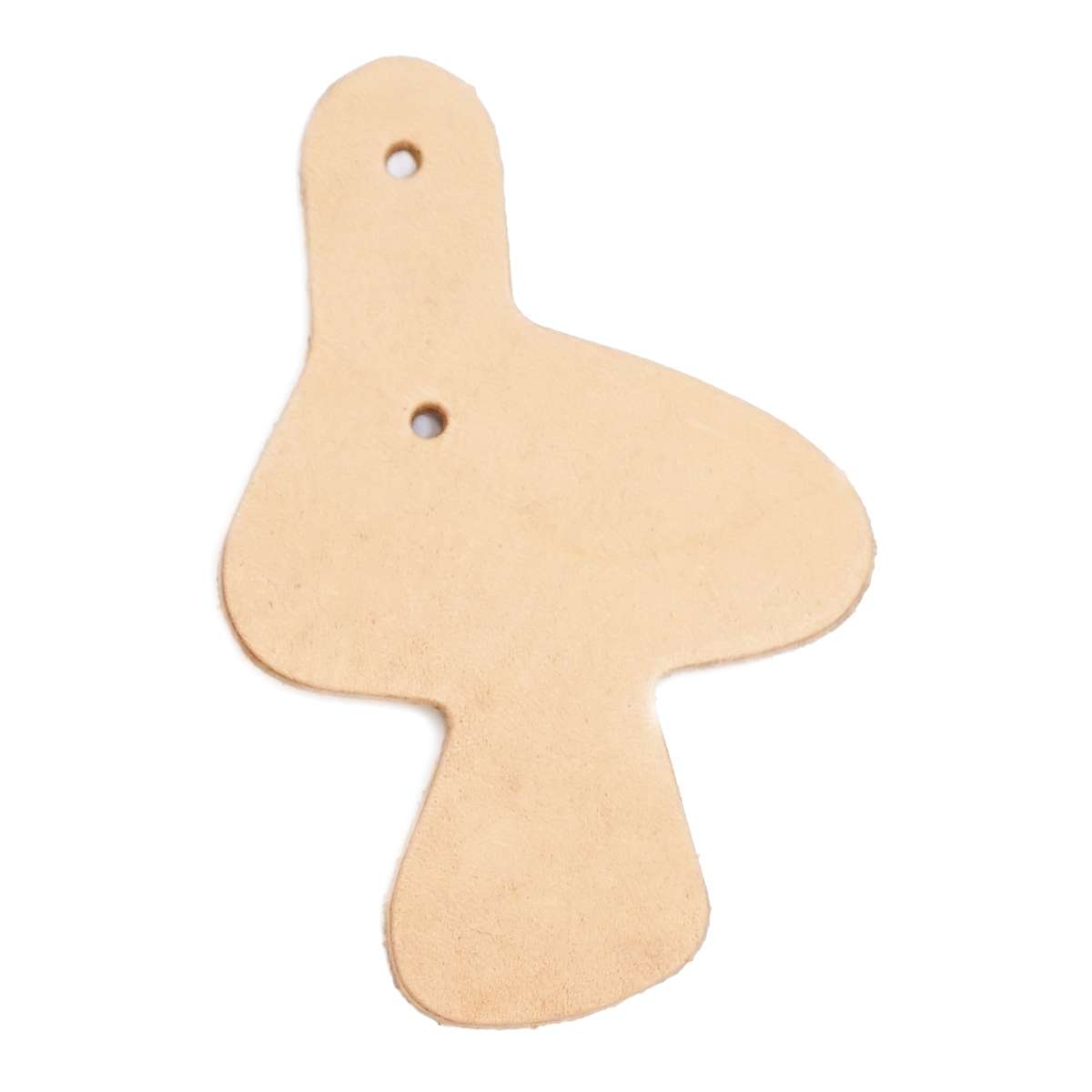 SHP079.SLC.1.jpg Leather Shape - Mushroom Key Fob Image