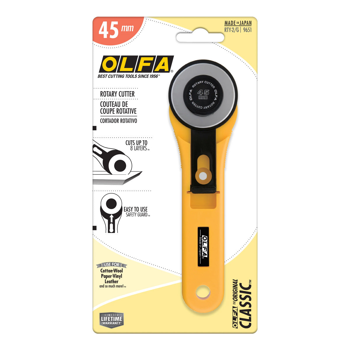 401-9651.SLC.02.jpg 45mm Rotary 2/G Straight Handle Rotary Cutter Image