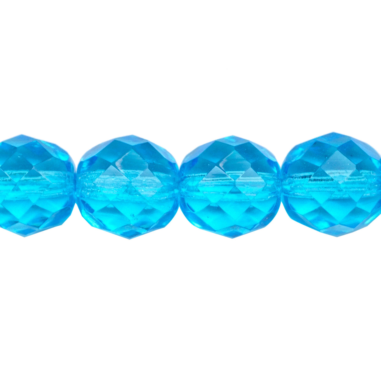 222-4173.SLC.1.jpg 12mm Firepolish Strand - Aqua Image