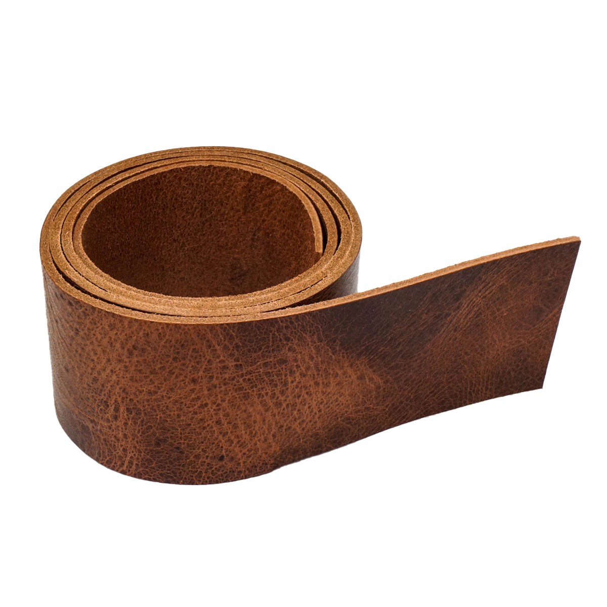 Vintage Tan Buffalo Belt Strips