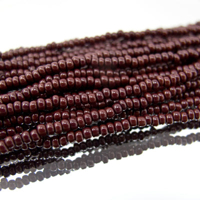 26-110178.SLC.jpg 11/0 Seed Beads - Opaque Dark Brown 20g Image