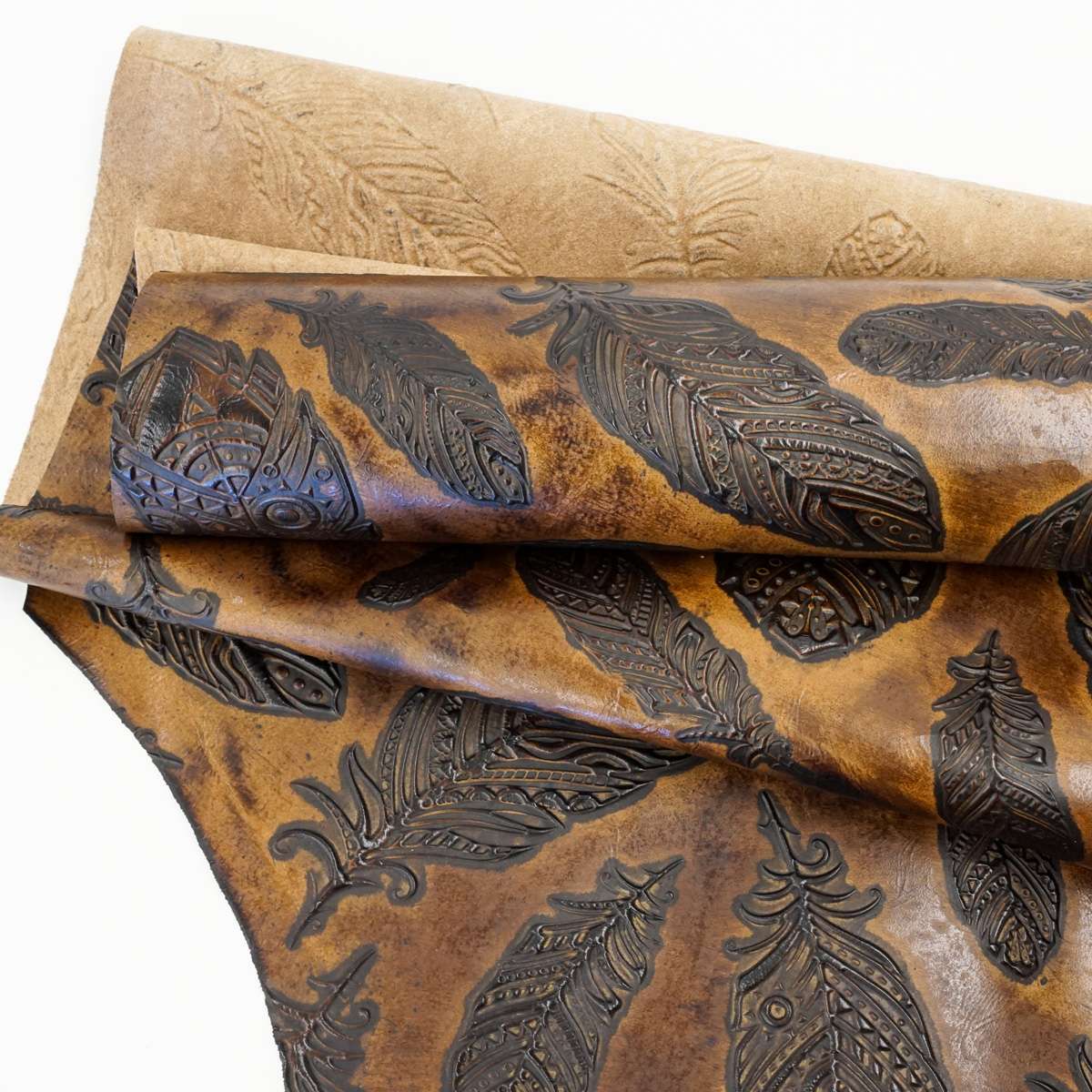 665-1903.SLC.1.jpg Embossed Plume Hide - Sunflower Image