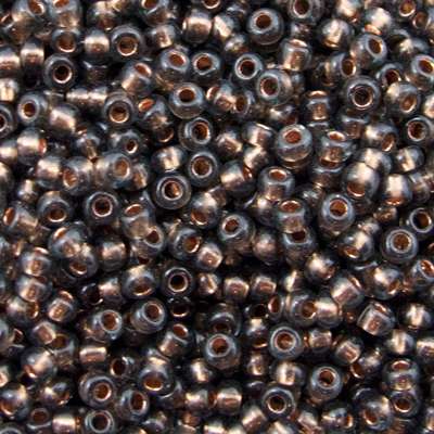 229-104.SLC.jpg Seed Beads 10/0 Black Diamond Crystal Lined - 20g Image