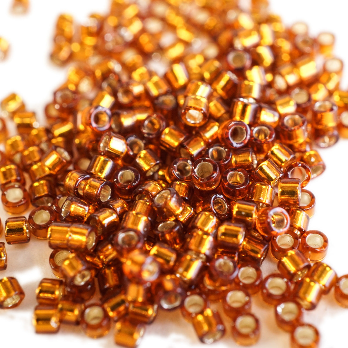 Delica Bead - Silver Lined Amber DB144, additional view 2
