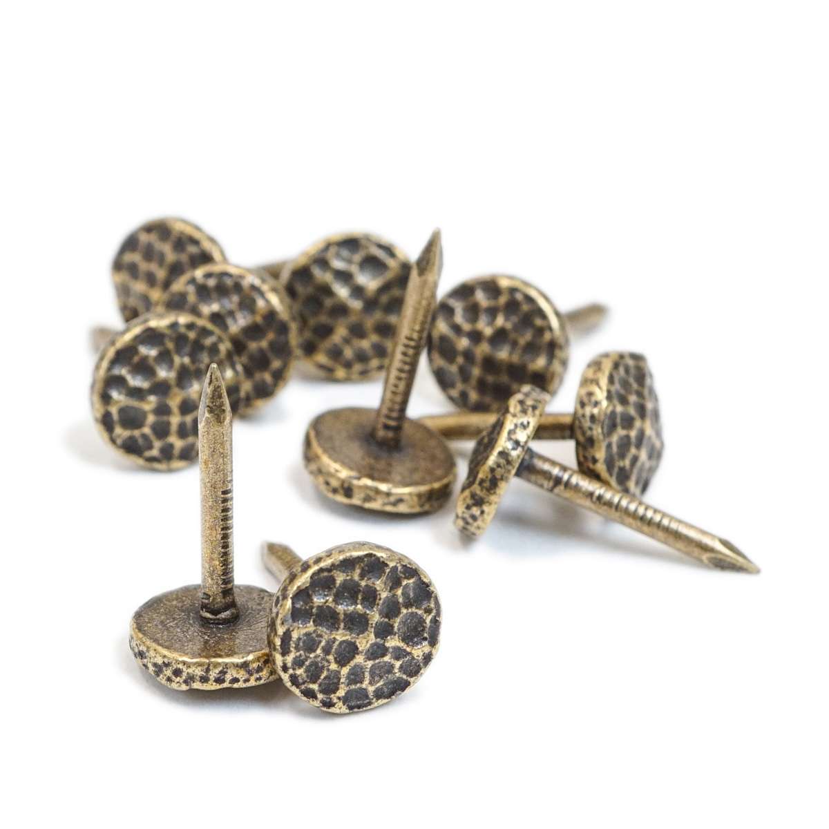 TCKHR.SLC.1.jpg Upholstery Tack - Honeycomb Round Antique Brass Image