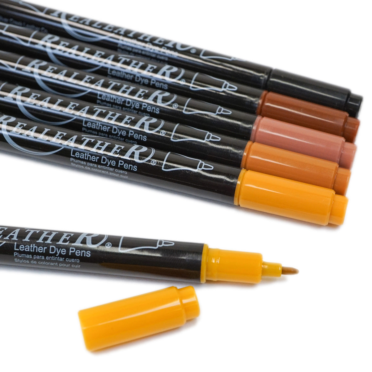 28-02.SLC.3.jpg Leather Dye Pen Pack - Earth Tone Image