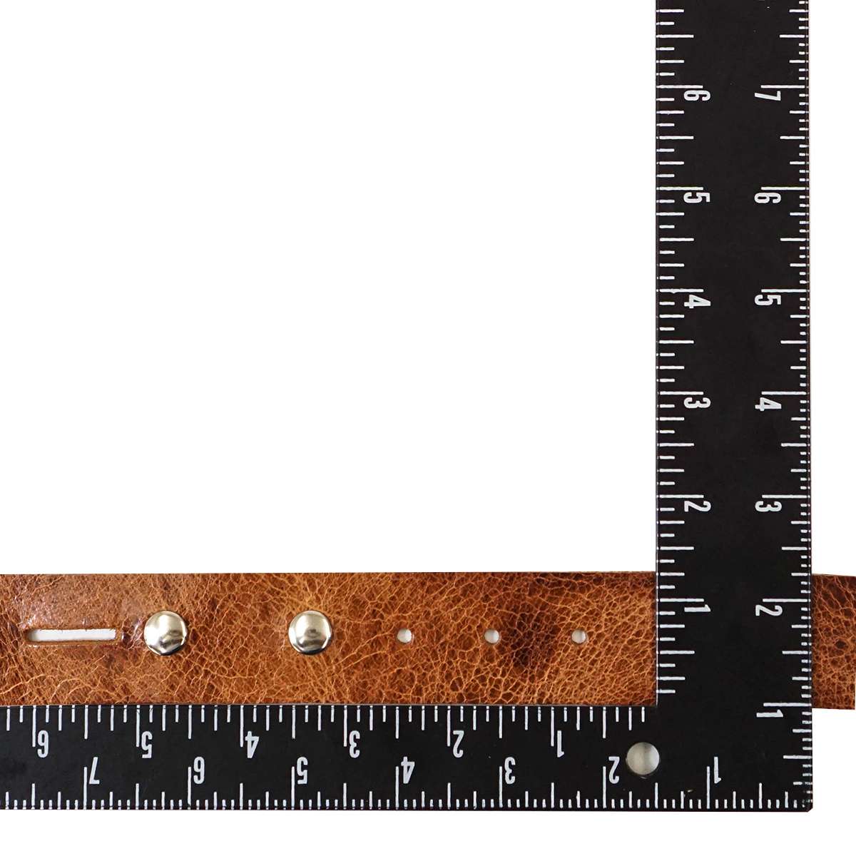 100-2173.SLC.2.jpg Single Hole Belt Blank w/ snaps - Buffalo Vintage Tan Image