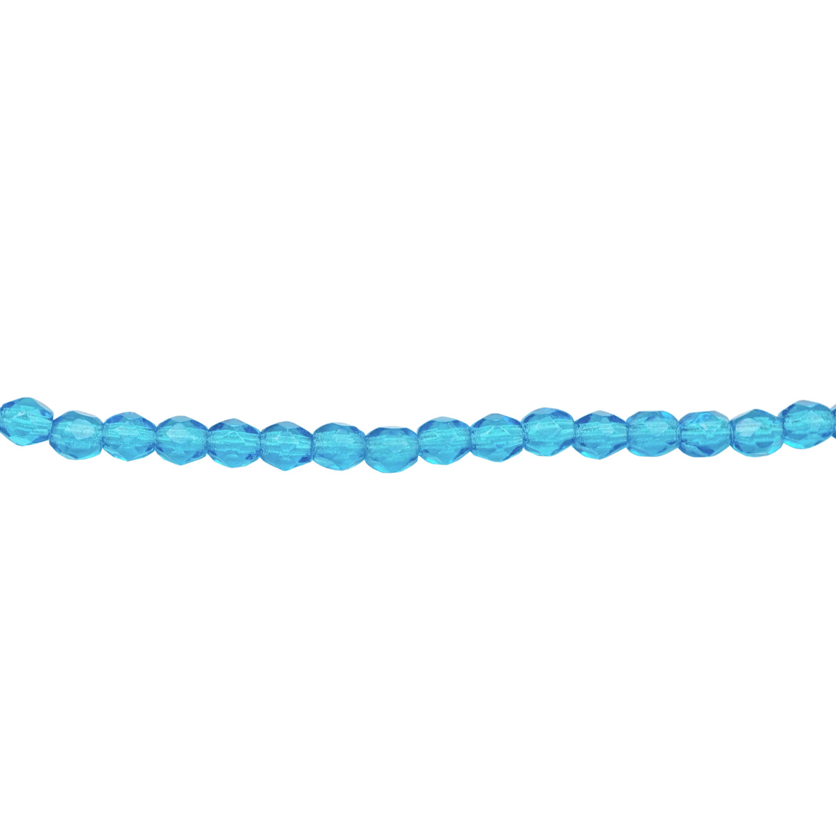 339-16.SLC.1.jpg 3mm Capri Blue Bead Strand - Firepolished Image