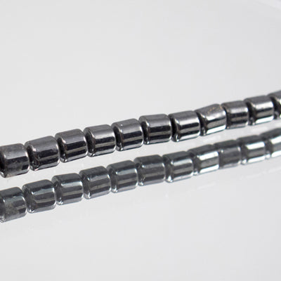 910-4.SLC.jpg Tube Hematite Strand - 6mm Image