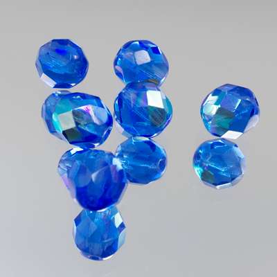 339-115.SLC.jpg 8mm Sapphire AB Bead Strand - Firepolished Image