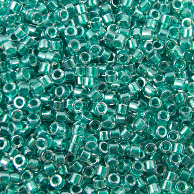 45-113918.SLC.jpg Delica Bead - Sparkling Teal Lined Crystal DB918 Image