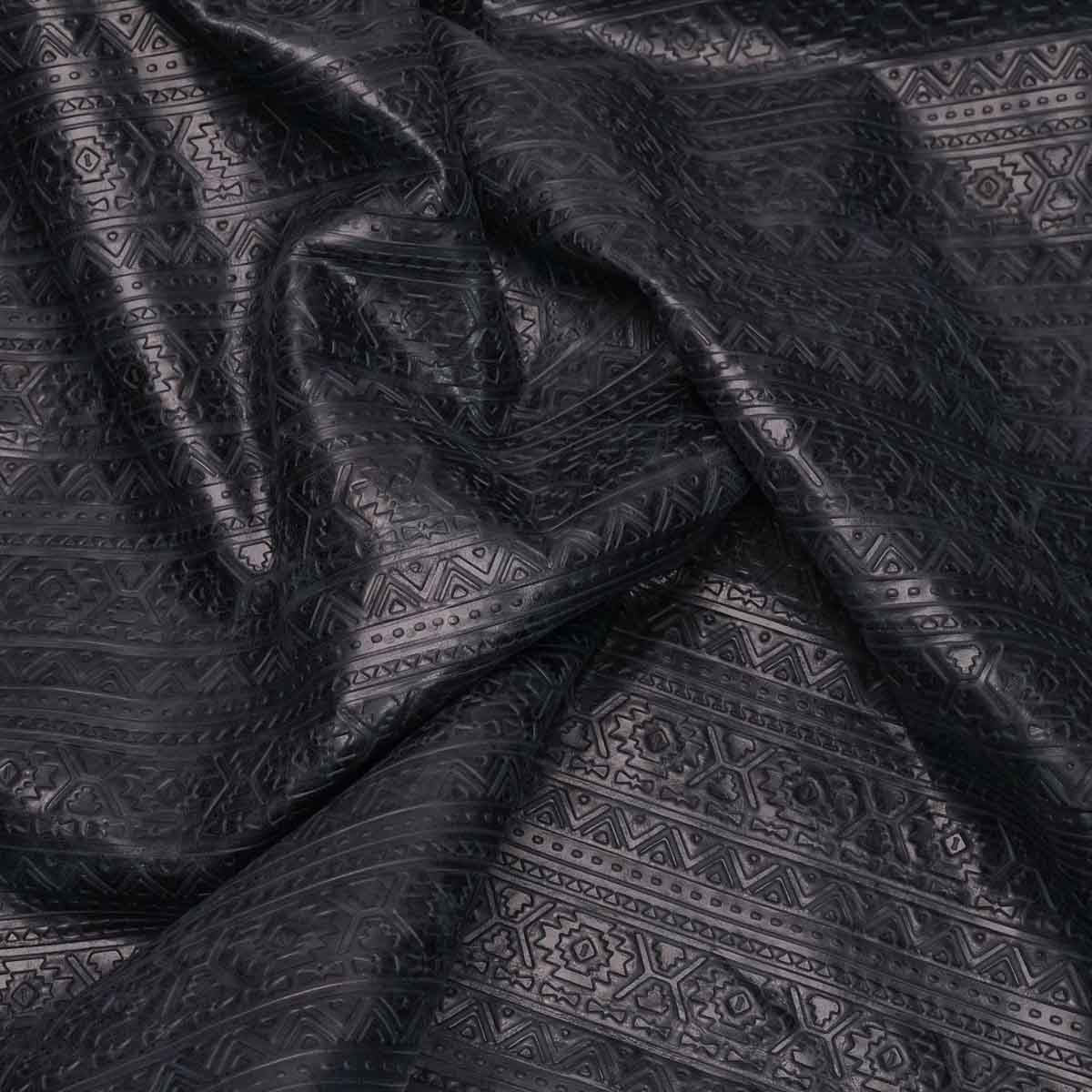 ALCS.Black.04.jpg Authentic Lightning Embossed Cow Image