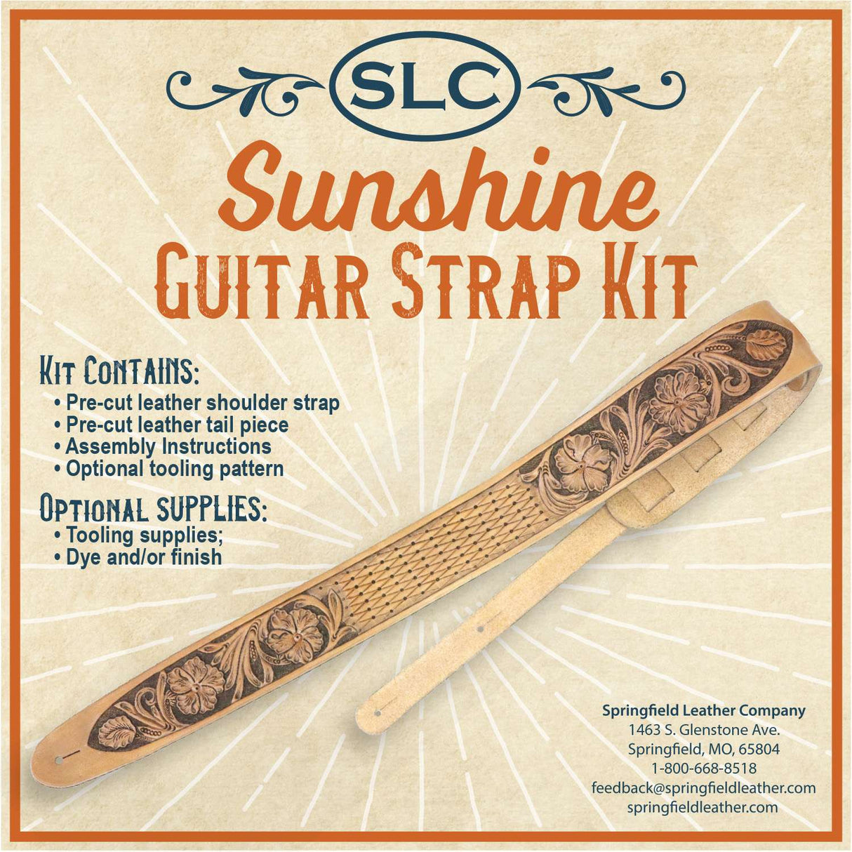 144-4442500.SLC.1.jpg SLC Sunshine Guitar Strap Kit Image