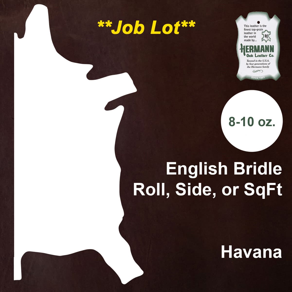 HOBJL.Havana.Sq Ft.1.jpg Hermann Oak Bridle Job Lot Image