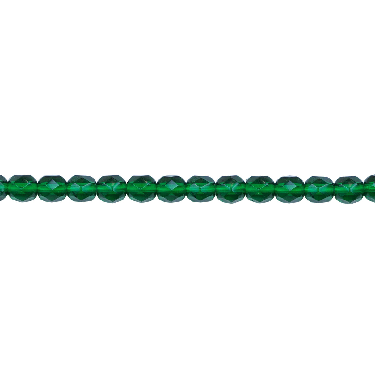 339-73.SLC.1.jpg 6mm Green Emerald Bead Strand - Firepolished Image