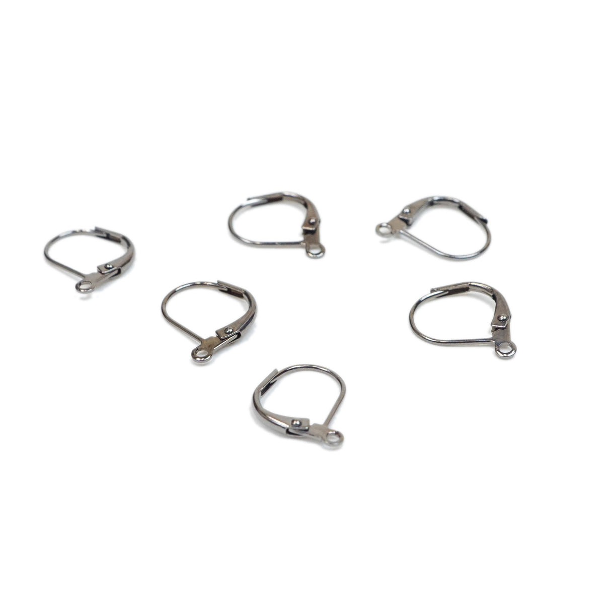 Lever back Earwire - Gunmetal 6pk