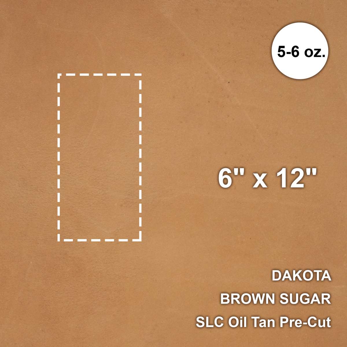 892-6001.SLC.1.jpg Dakota Brown Sugar Oil Tan Pre-Cut 6"x 12" Image