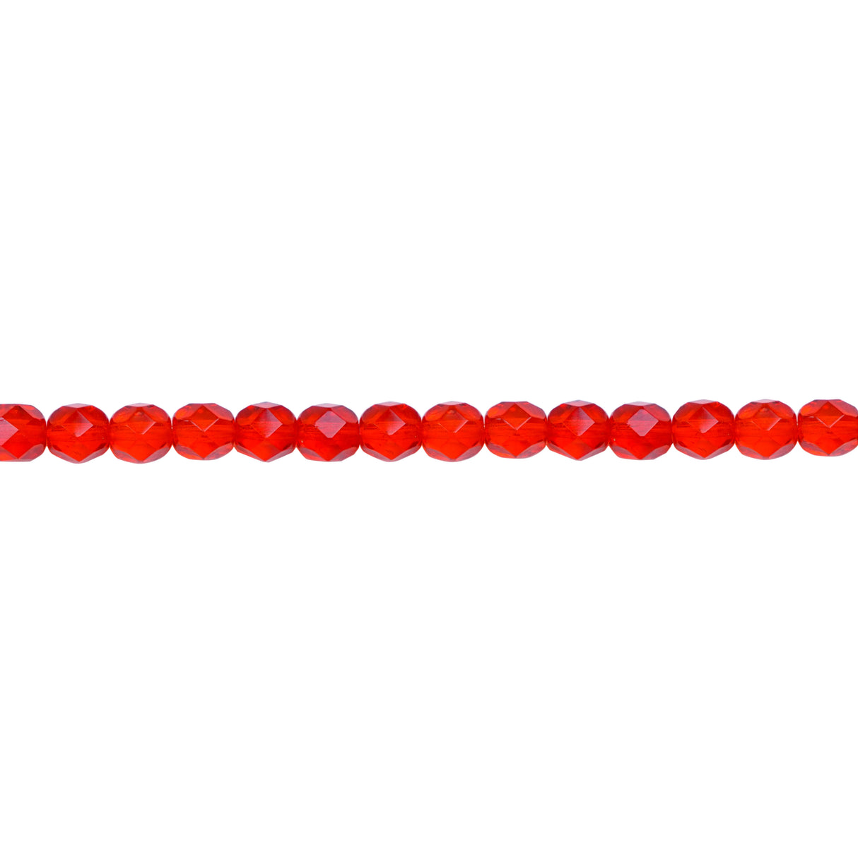 339-81.SLC.1.jpg 6mm Siam Ruby Bead Strand - Firepolished Image