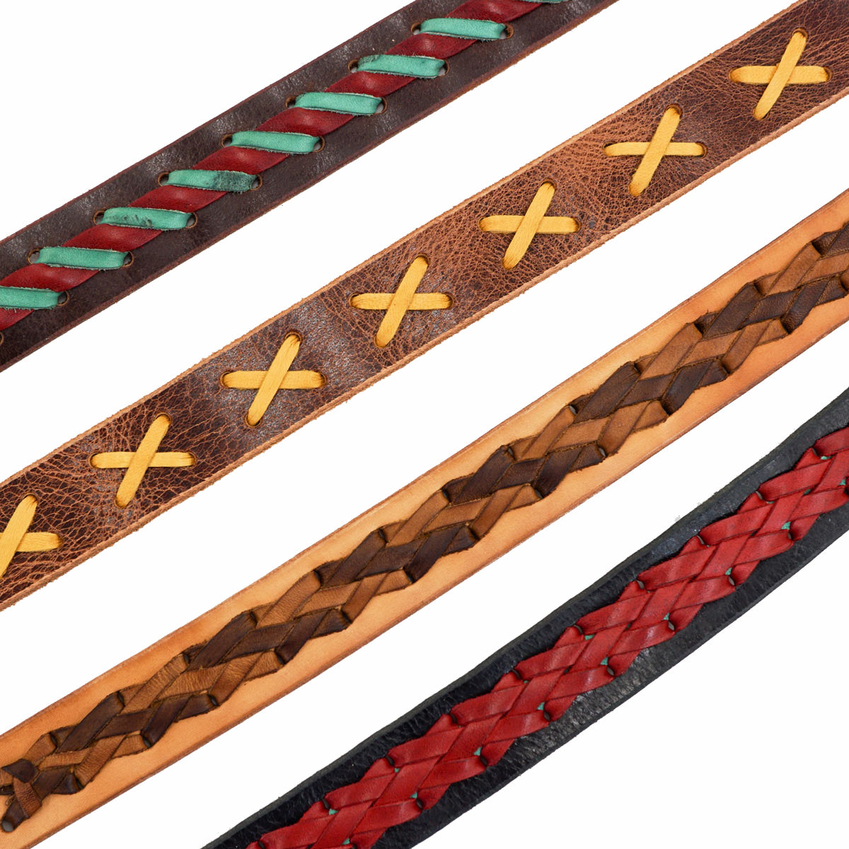 100-2049.SLC.4.jpg 1 1/2" Black Buffalo Double Hole Belt Blank w/ Snaps Image