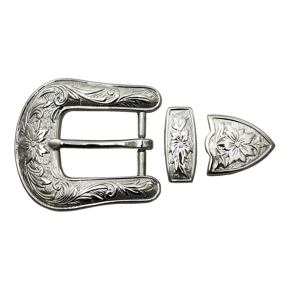 4-187202.SLC.jpg 1" Durango Buckle Set - Silver Plate Image
