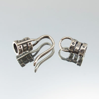 276-2.SLC.jpg 5mm Hook & Eye Cord Ends - Silver Plate Image