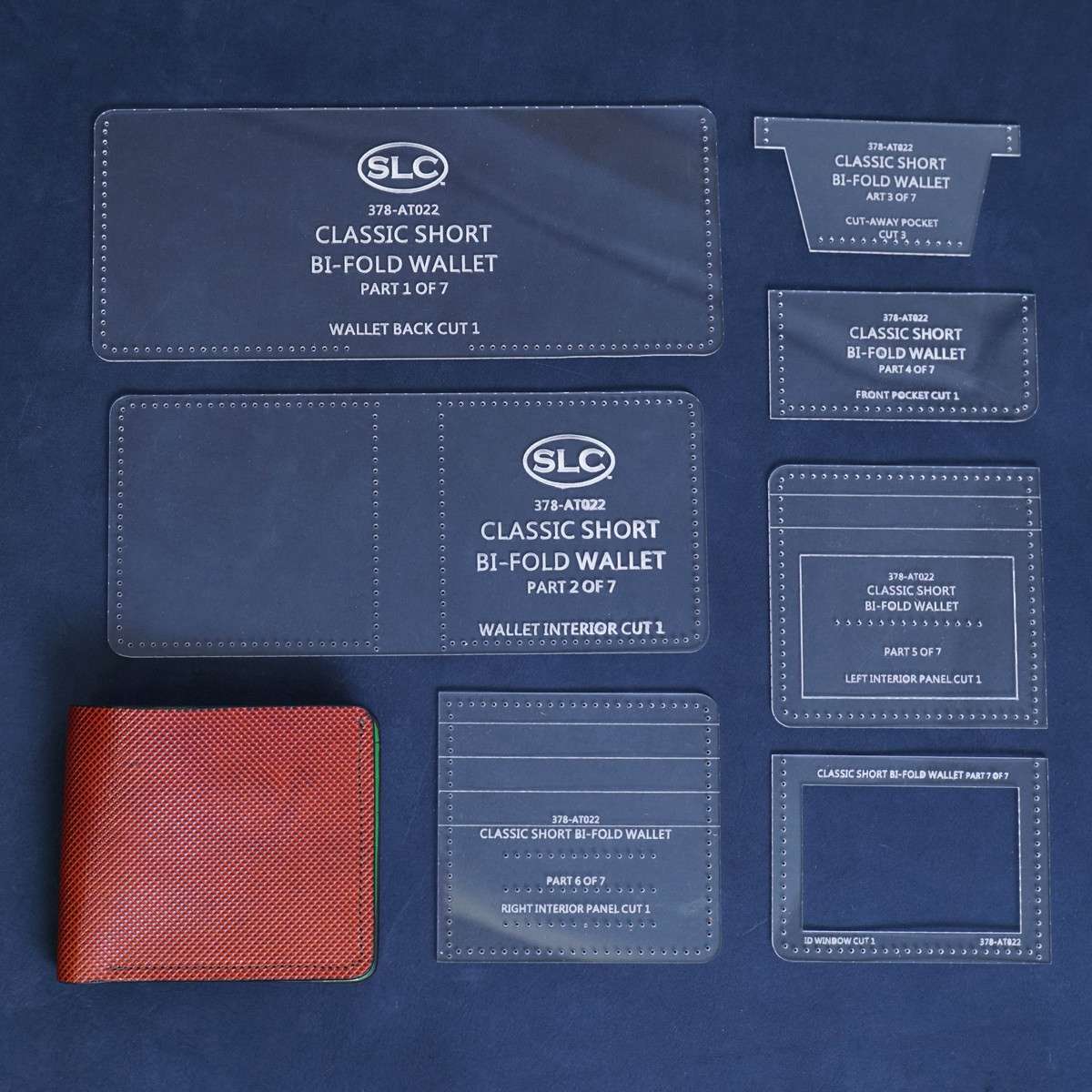 378-AT022.SLC.01.jpg Acrylic Template - Bi-Fold Wallet w/ID Image