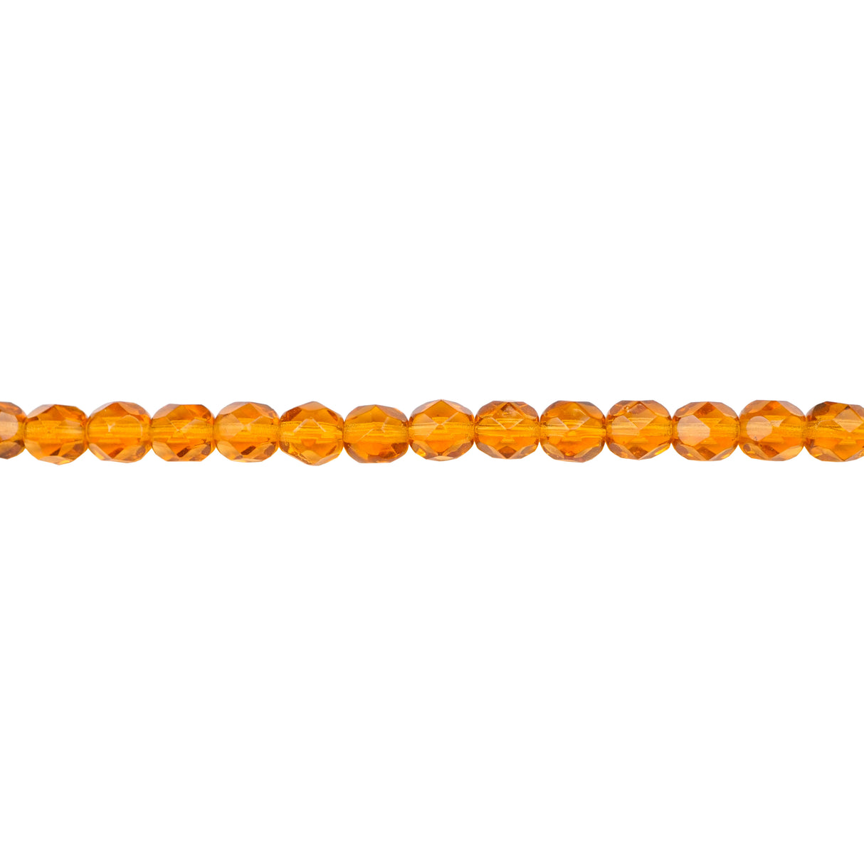 339-67.SLC.1.jpg 6mm Dark Topaz Bead Strand - Firepolished Image