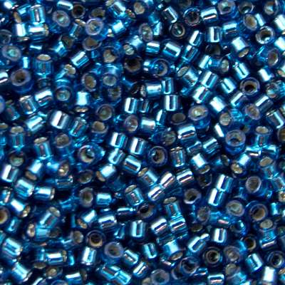 45-113608.SLC.jpg Delica Bead - Silver Lined Blue Zircon Dyed DB608 Image