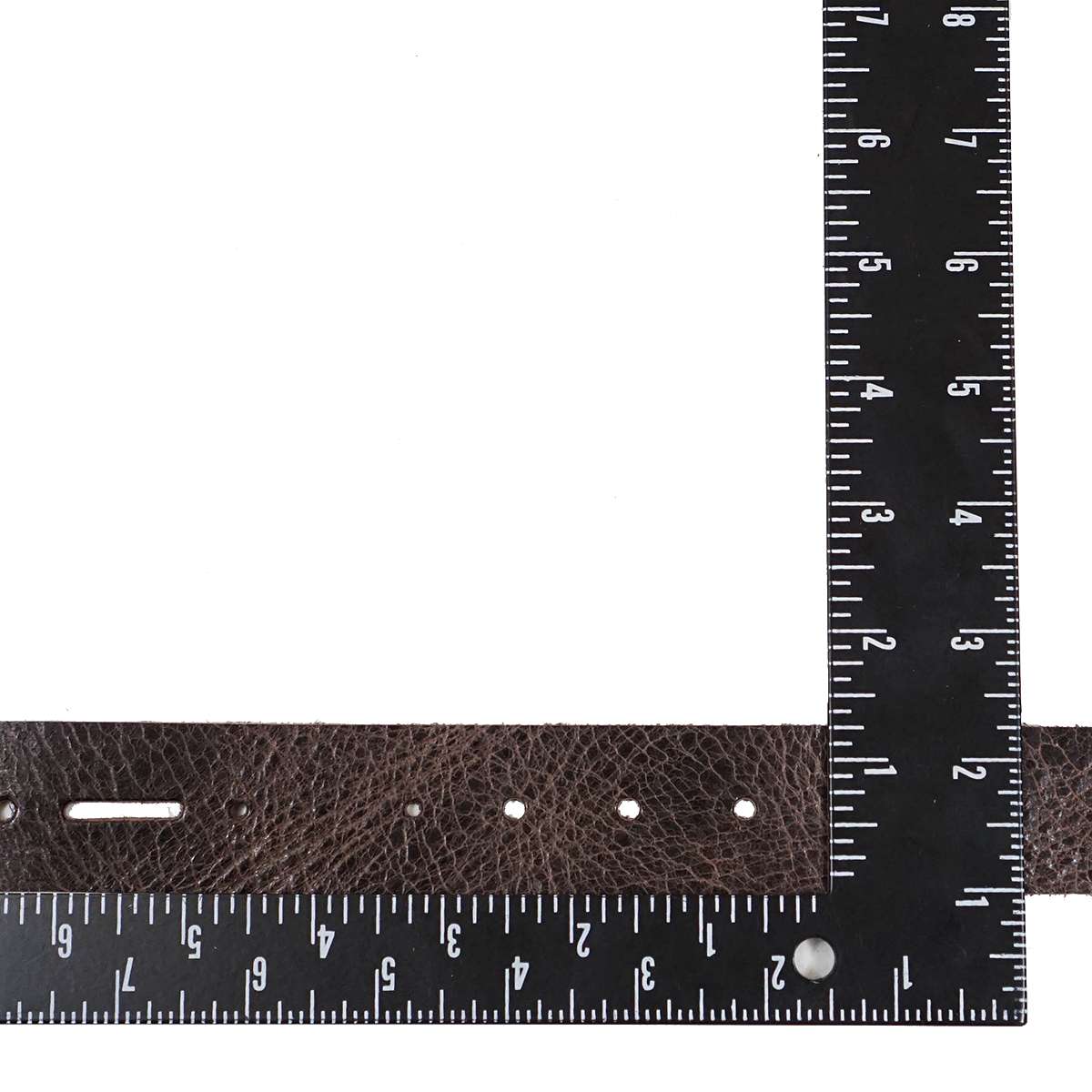 100-218.SLC.2.jpg Single Hole Belt Blank - Buffalo Vintage Chocolate Image