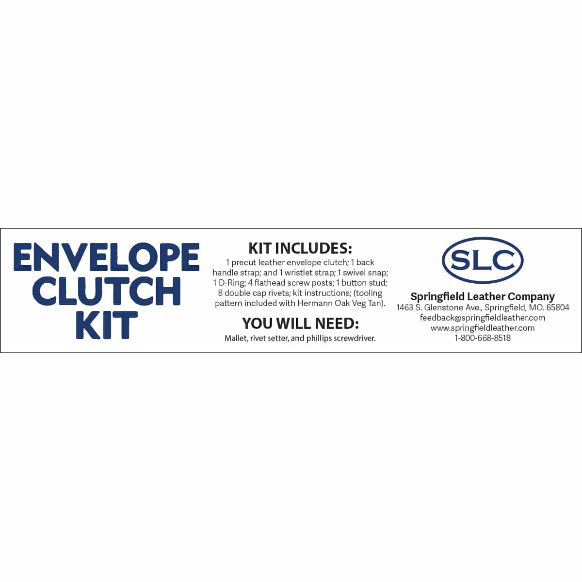SECK.SLC.02.jpg SLC Envelope Clutch Kit Image