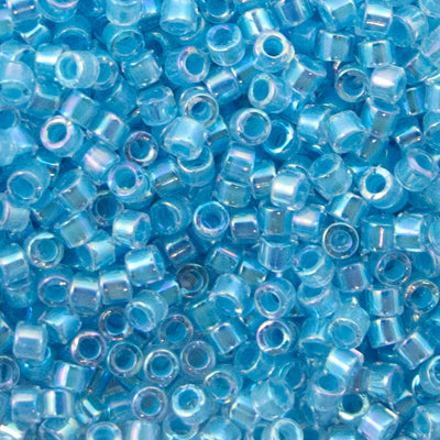 Delica Bead - Lined Sky Blue AB DB057