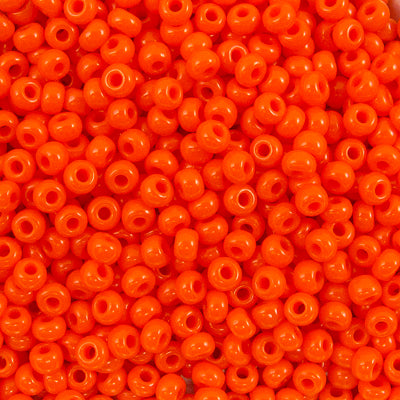 222-144015.SLC.jpg 10/0 Glass Seed Beads - Orange 20g Image
