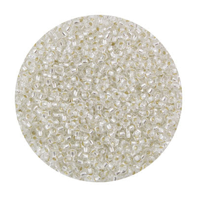 4511911.SLC.jpg 11/0 Seed Beads - Silver Lined Crystal AB 24g Image